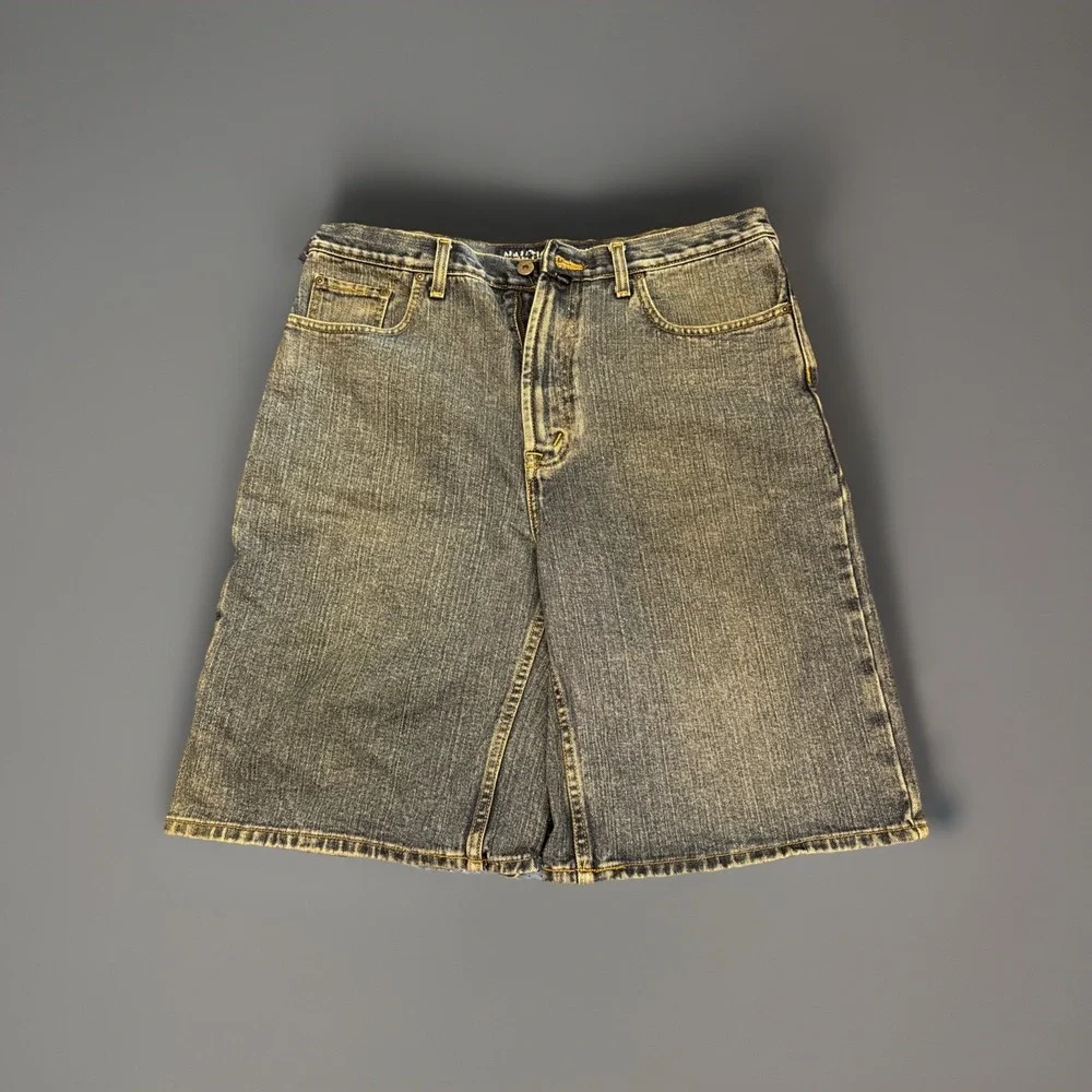 Vintage Y2K Nautica‎ Denim Baggy Jean Shorts Size 34 Carpenter Style